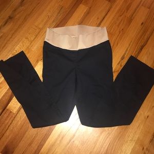 LOFT Sz 4 Navy Straight Leg Maternity Chinos